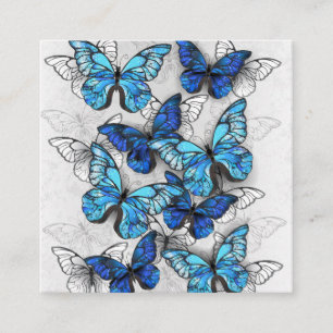Carte De Réduction Composition des White and Blue Butterflies
