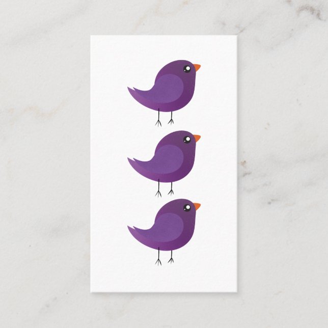 Carte De Réduction Enfants oiseau mignon  (Devant)