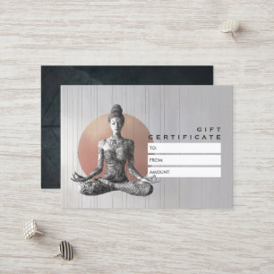 Carte De Réduction Instructeur de méditation Yoga Reiki Master Lotus