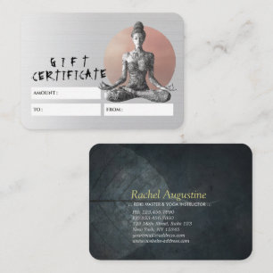 Carte De Réduction Instructeur de méditation Yoga Reiki Master Lotus
