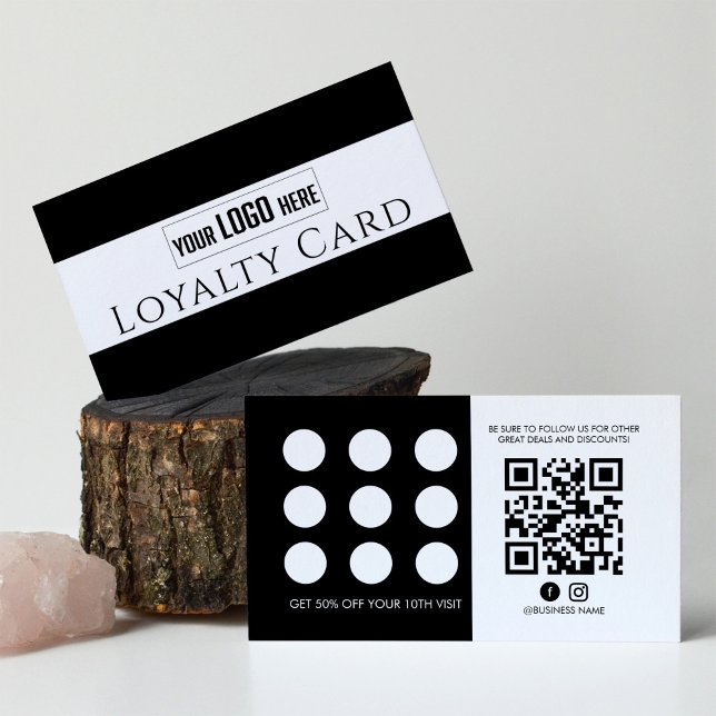 Carte De Réduction Logo de l'entreprise Code QR Fidélité Client Timbr (Créateur téléchargé)