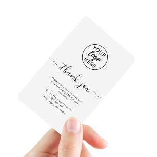Carte De Réduction Logo d'entreprise de typographie professionnelle