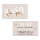 Carte de réduction moderne Boho Neutral Coupon