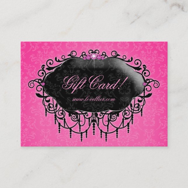Carte De Réduction Noir de rose de certificat-prime de bijoux de (Devant)