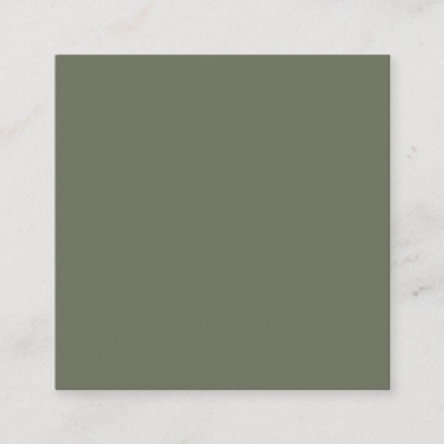Carte de réduction ou d'insertion verte de mousse  (Devant)