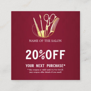 Carte de réduction pour Salon de Beauté & Vin de B