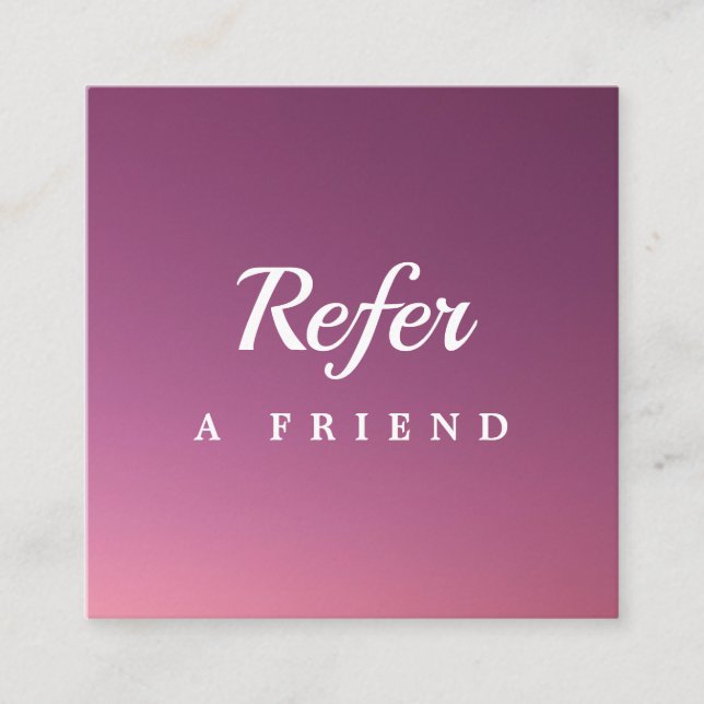 Carte De Réduction Professional Salon & Spa Referral Card | Editable  (Devant)