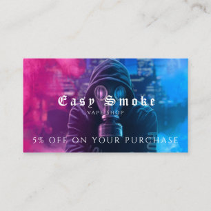 Carte de réduction professionnelle Vape Shop