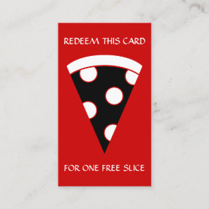 Carte De Réduction tranche libre de bon de pizza