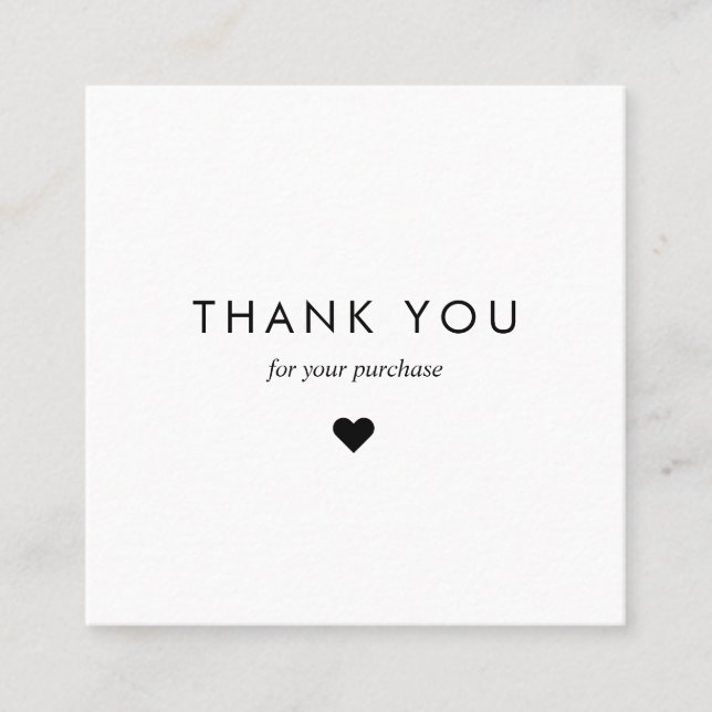 Carte De Réduction Typographie blanche personnalisée Entreprise Code  (Devant)