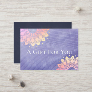 Carte De Réduction Yoga Studio Instructeur Rose Gold Mandala