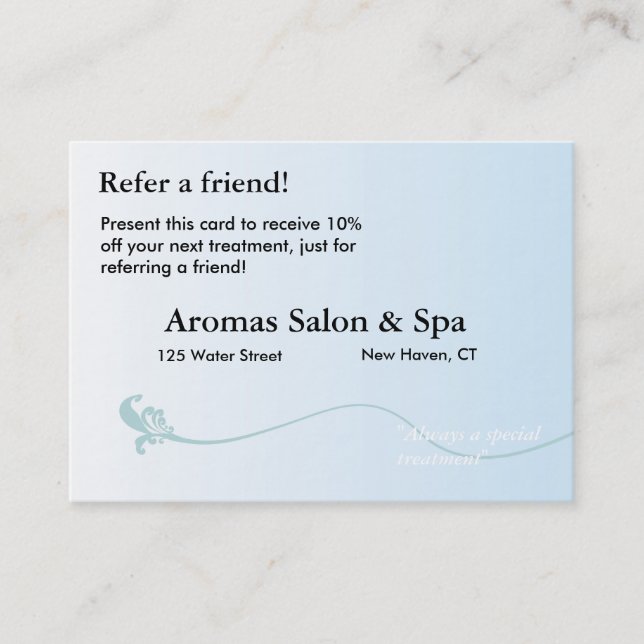 Carte de référence avec l'arrière - plan bleu (Devant)