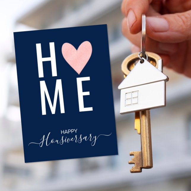 carte de référence d'anniversaire de maison joyeux (Créateur téléchargé)