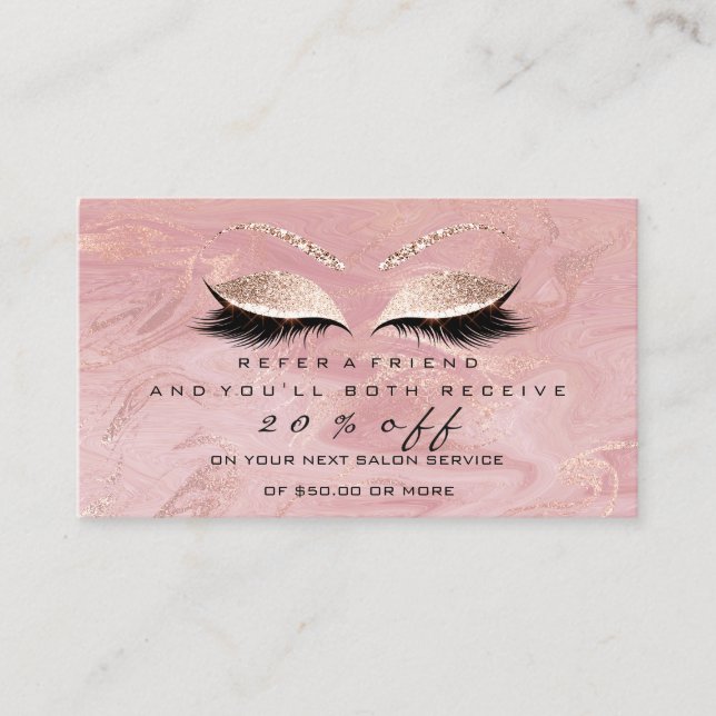 Carte de référence du salon Cartes de maquillage r (Devant)