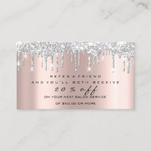Carte de référence du salon Silver Maquillage Lash