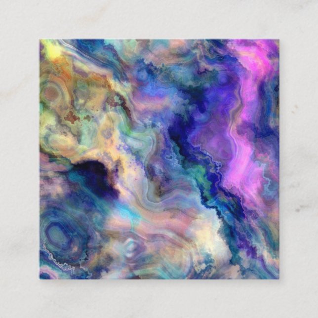 Carte de référence en marbre coloré (Devant)