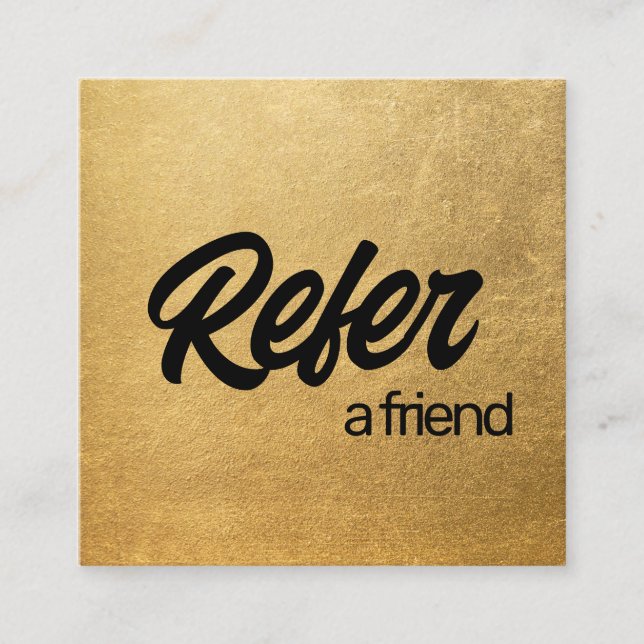 Carte de référence Gold Référer un ami (Devant)