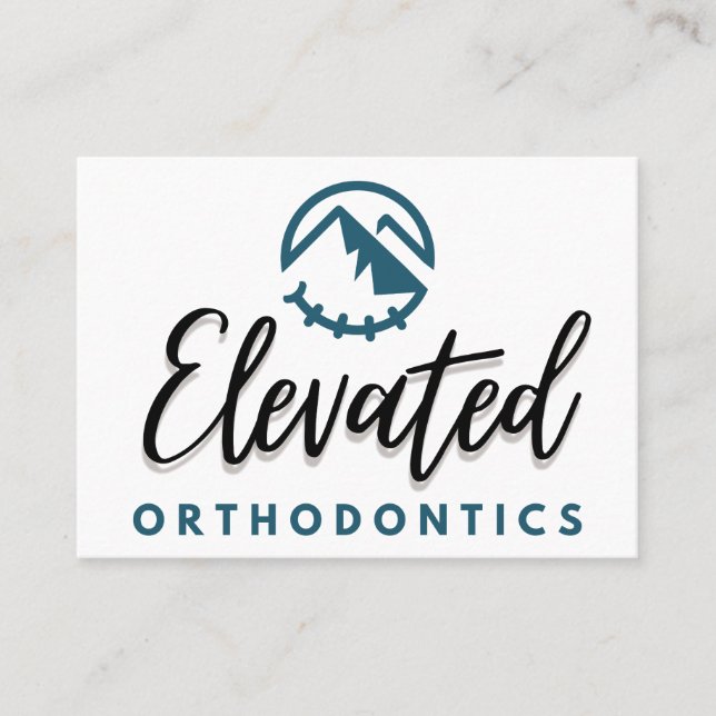 Carte de référence Orthodontique élevée (Devant)
