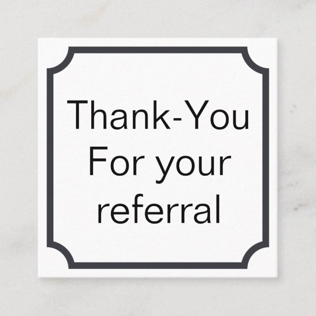 Carte de référence ou de fidélité pour des clients (Devant)