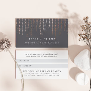 Carte de référence rose Gold Marquee