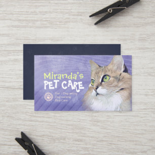 Carte De Référencement Animaux de compagnie assis Bain & Grooming Shop