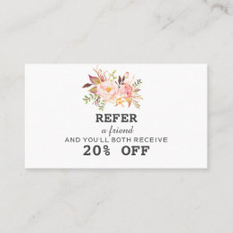 Carte De Référencement Aquarelle rose vif moderne Artiste de maquillage f