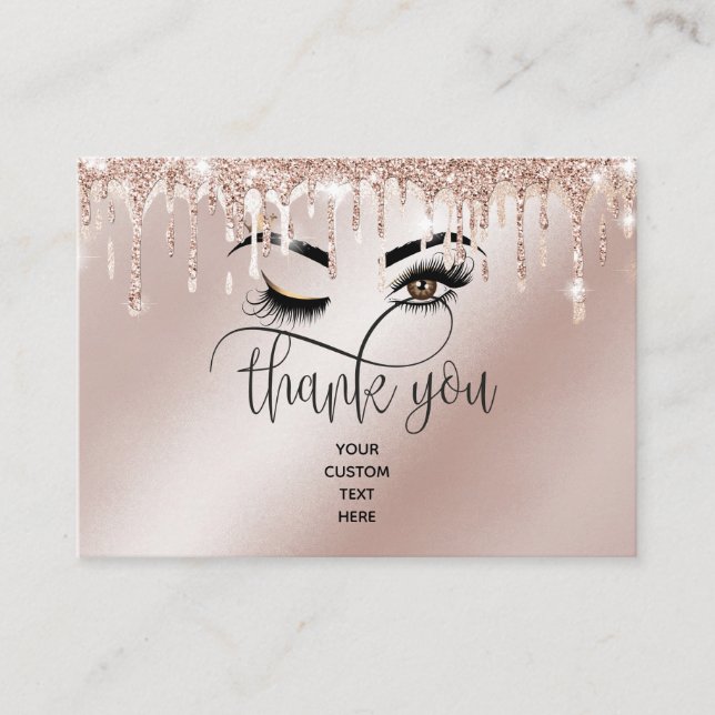 Carte De Référencement Beau oeil Brown Wink avec Gold Crown (Devant)