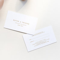 Chic Gold Typography Référer un ami
