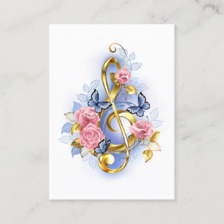 Carte De Référencement Clé de fer avec roses roses roses