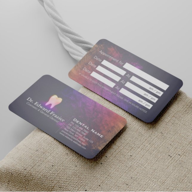 Carte De Référencement Clinique dentaire professionnelle Rose Gold Tooth (Créateur téléchargé)