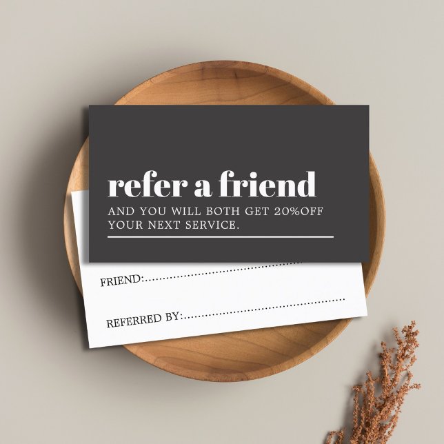 Carte De Référencement Cool Gris foncé gris blanc salon de beauté (Créateur téléchargé)