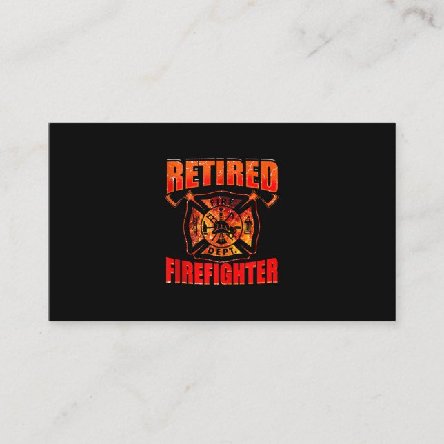 Carte De Référencement Drapeau américain pompier Red Line US Firefighter (Devant)