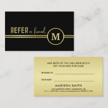 Elegant Gold Signature Monogram on Black