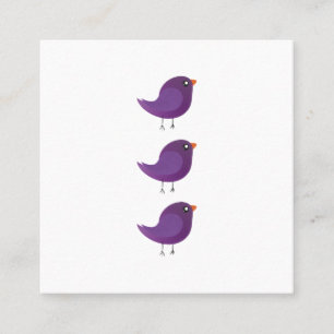 Carte De Référencement Enfants mignonette birdy