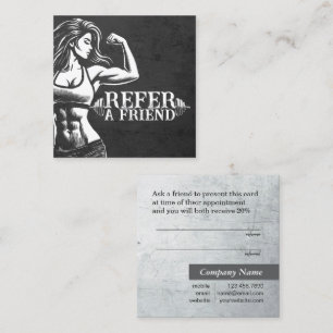 Carte De Référencement Entraîneur de fitness moderne Bodybuilding Instruc
