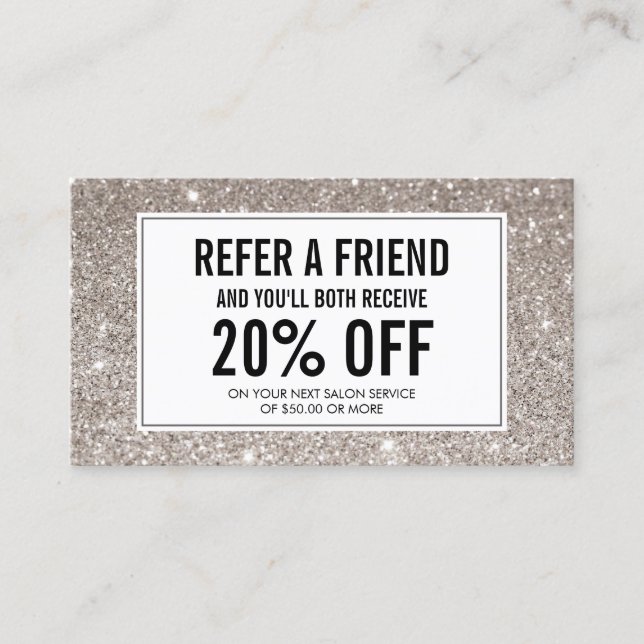 Carte De Référencement Eyelashes avec Argent Parties scintillant Salon Or (Devant)