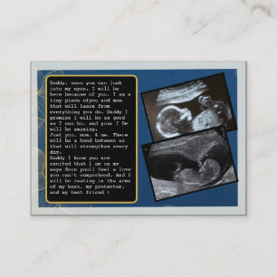 Carte De Référencement Faites la promotion de papa de Bump à papa : Père 