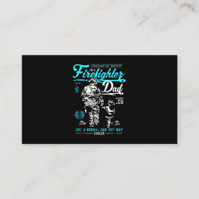 Carte De Référencement Firefighter | I'm A Firefighter (Devant)