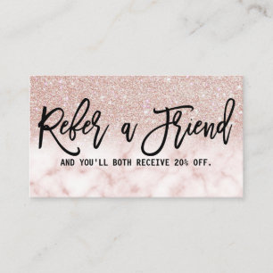Carte De Référencement Glamour Moderne Chic Rose Parties scintillant Or M