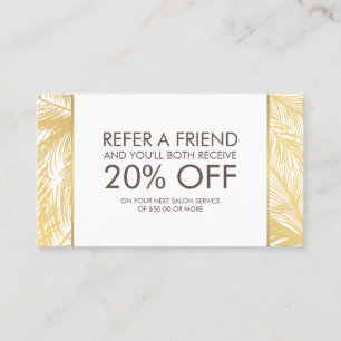 Carte De Référencement Golden Palms Spray Tanning Logo White Orientation