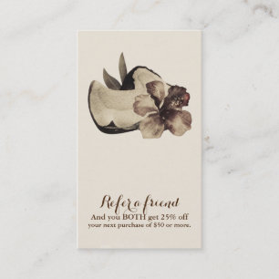 Carte De Référencement Hibiscus hawaïen vintage tropical recommander un a