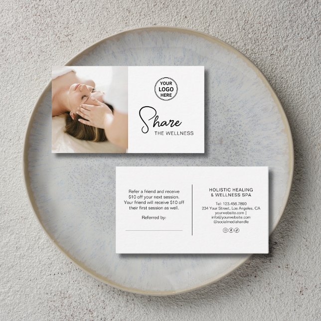 Carte De Référencement Holistic Therapist Health Coach (Holistic Therapist Health Coach Referral Card)