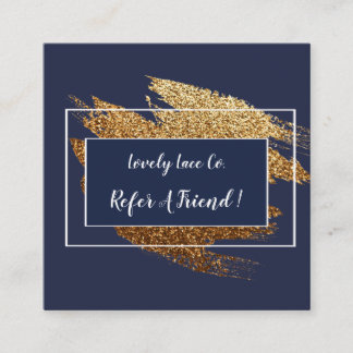 Carte De Référencement La conception moderne de bleu et d'or se réfèrent