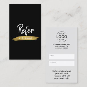 Carte De Référencement Logo d'entreprise élégant simple minimaliste