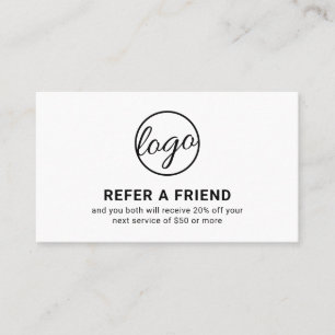 Carte De Référencement Logo Professionnel Minimal Moderne Simple