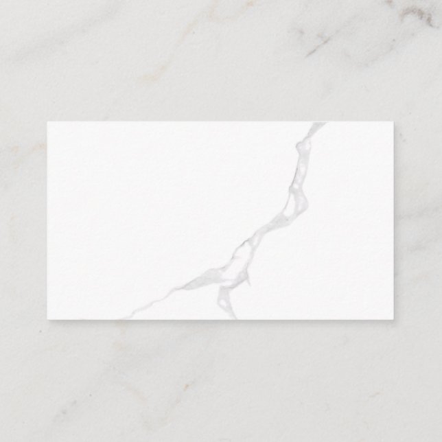 Carte De Référencement Marbre Blanc  (Dos)