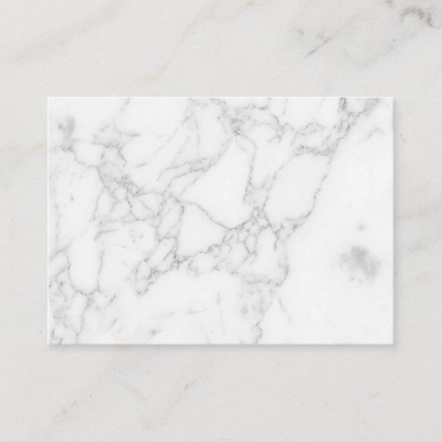 Carte De Référencement Marbre Blanc (Devant)