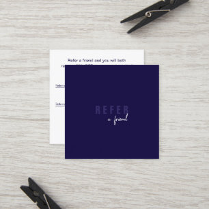 Carte De Référencement Moderne Minimal Bleu Simple Client