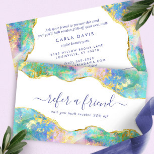 Carte De Référencement Opale de feu élégante pierre précieuse moderne