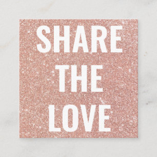 Carte De Référencement Parties scintillant rose moderne à la mode